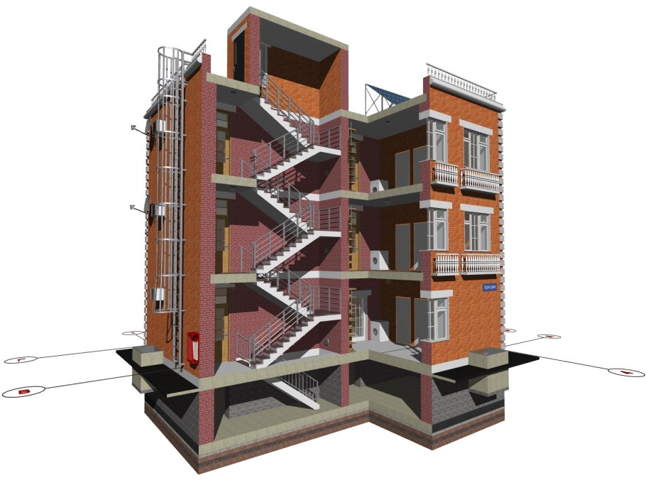Незадымляемая лестничная клетка н1