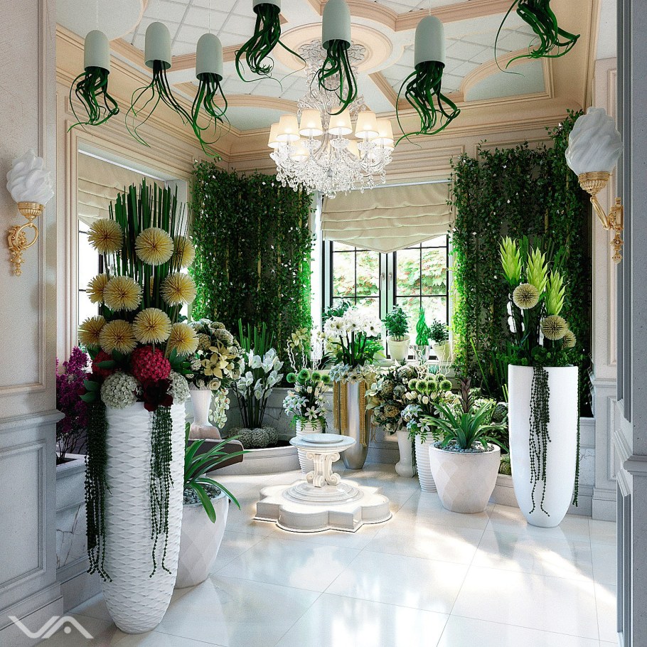 Интерьер зимнего сада