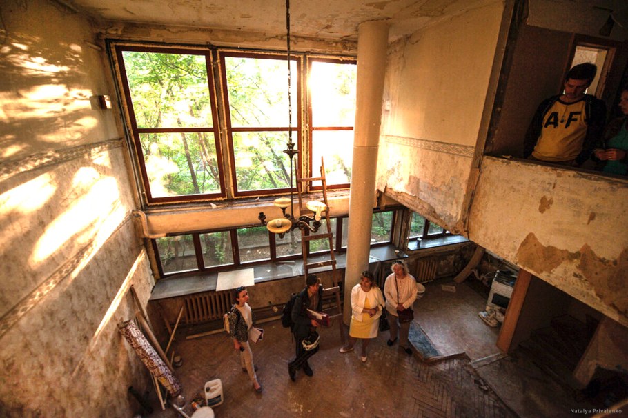 Дом Наркомфина внутри Гинзбург