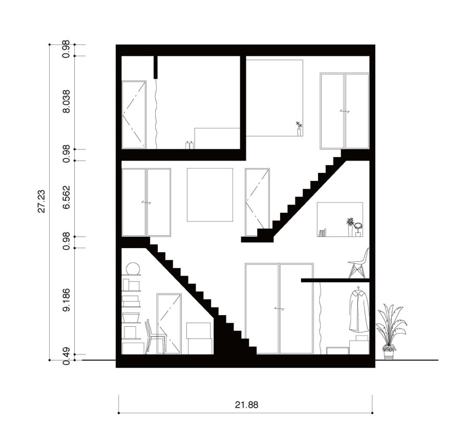 Дом Наркомфина планировка