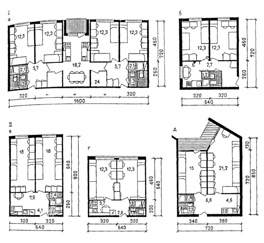 Размер комнаты в общежитии на 4 человека