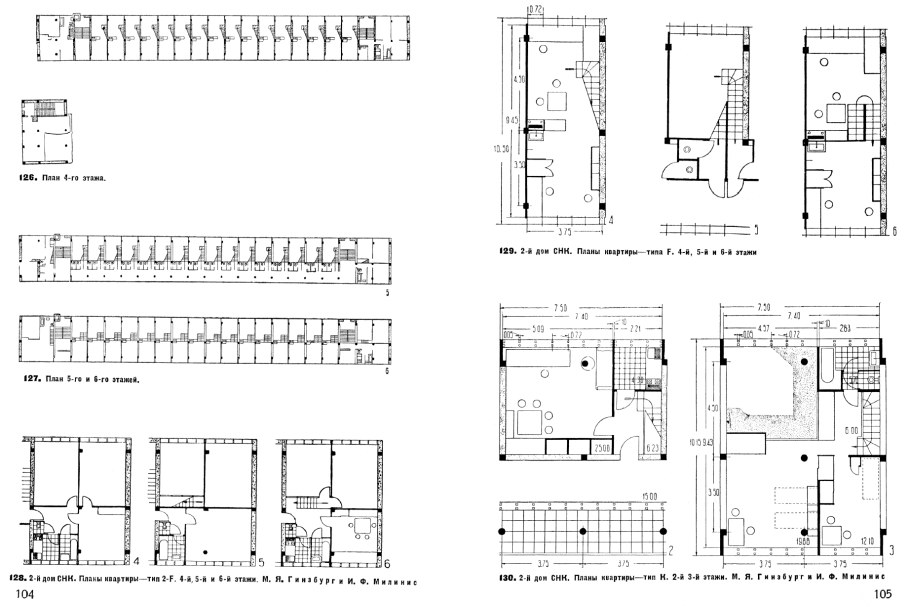 Дом Наркомфина планировка квартир