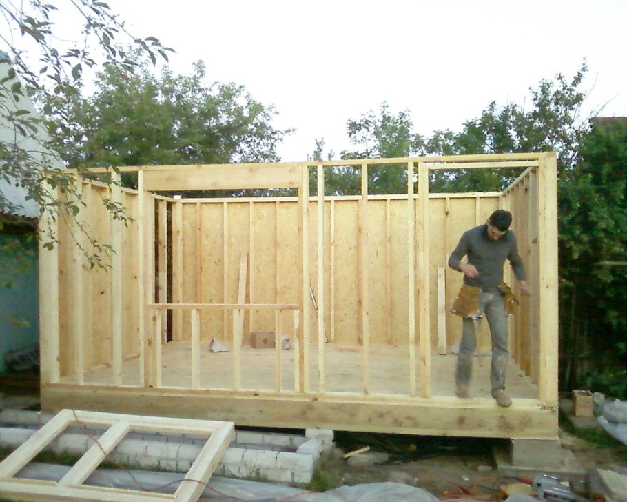 Летний домик для дачи каркас