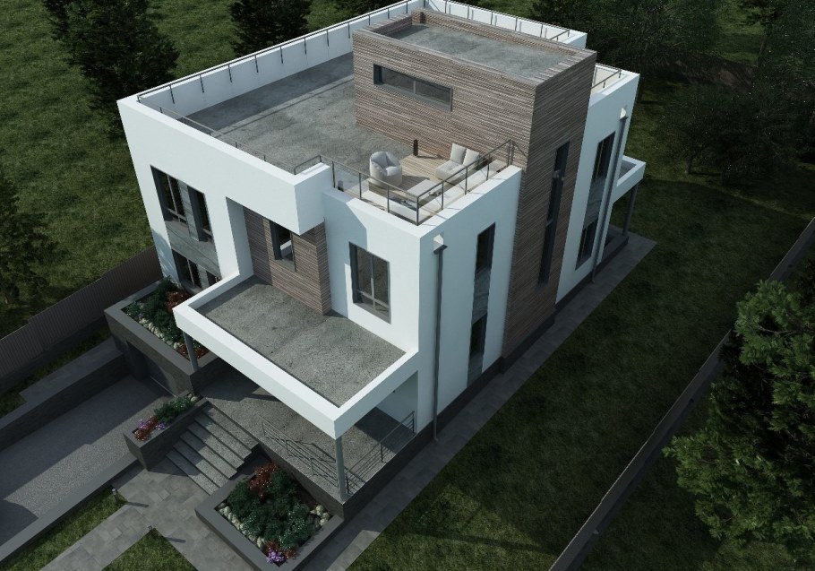 Флэтхаус с плоской крышей 200 МКВ