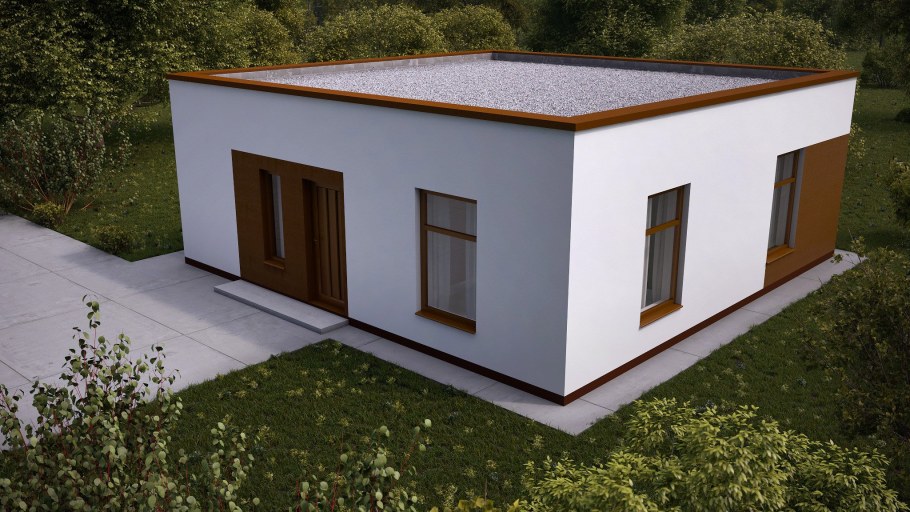 Плоская крыша в частном доме