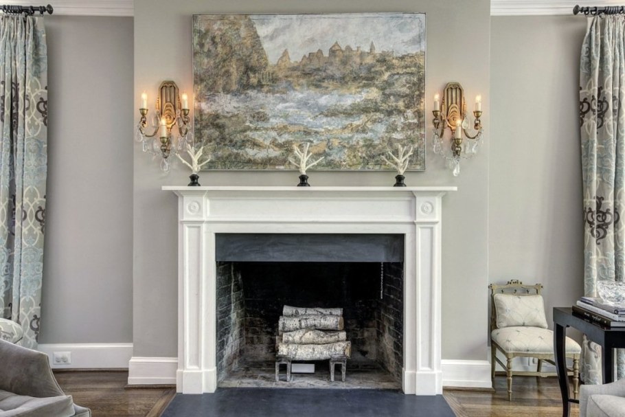 Камин в американском стиле