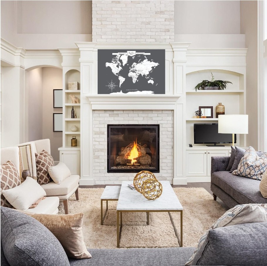 Камин в современном интерьере