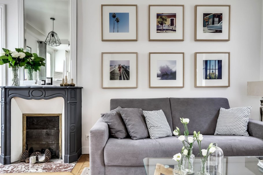 Камин в скандинавском стиле