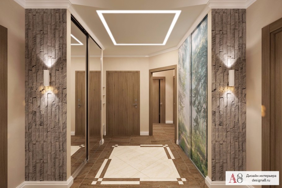 Дизайнерский проект прихожей