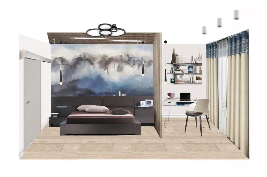 Интерьерный коллаж в фотошопе