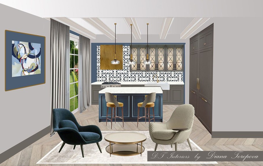 3d коллаж интерьера