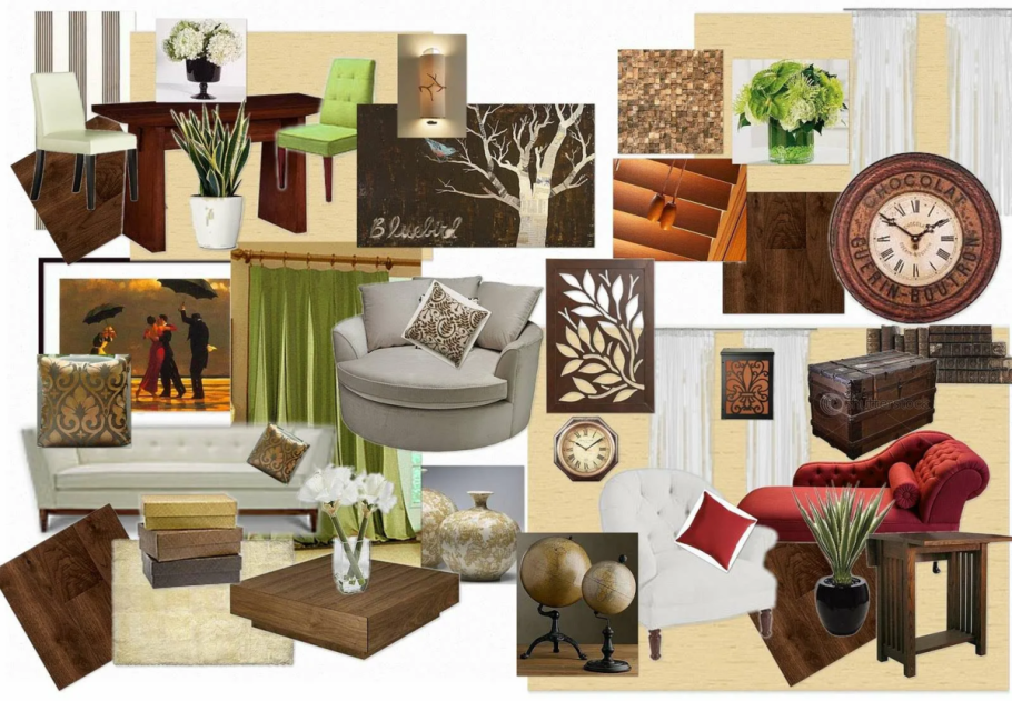 Экостиль мудборд