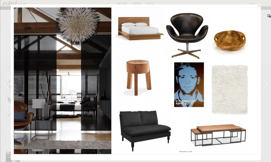 Концепт коллаж интерьера