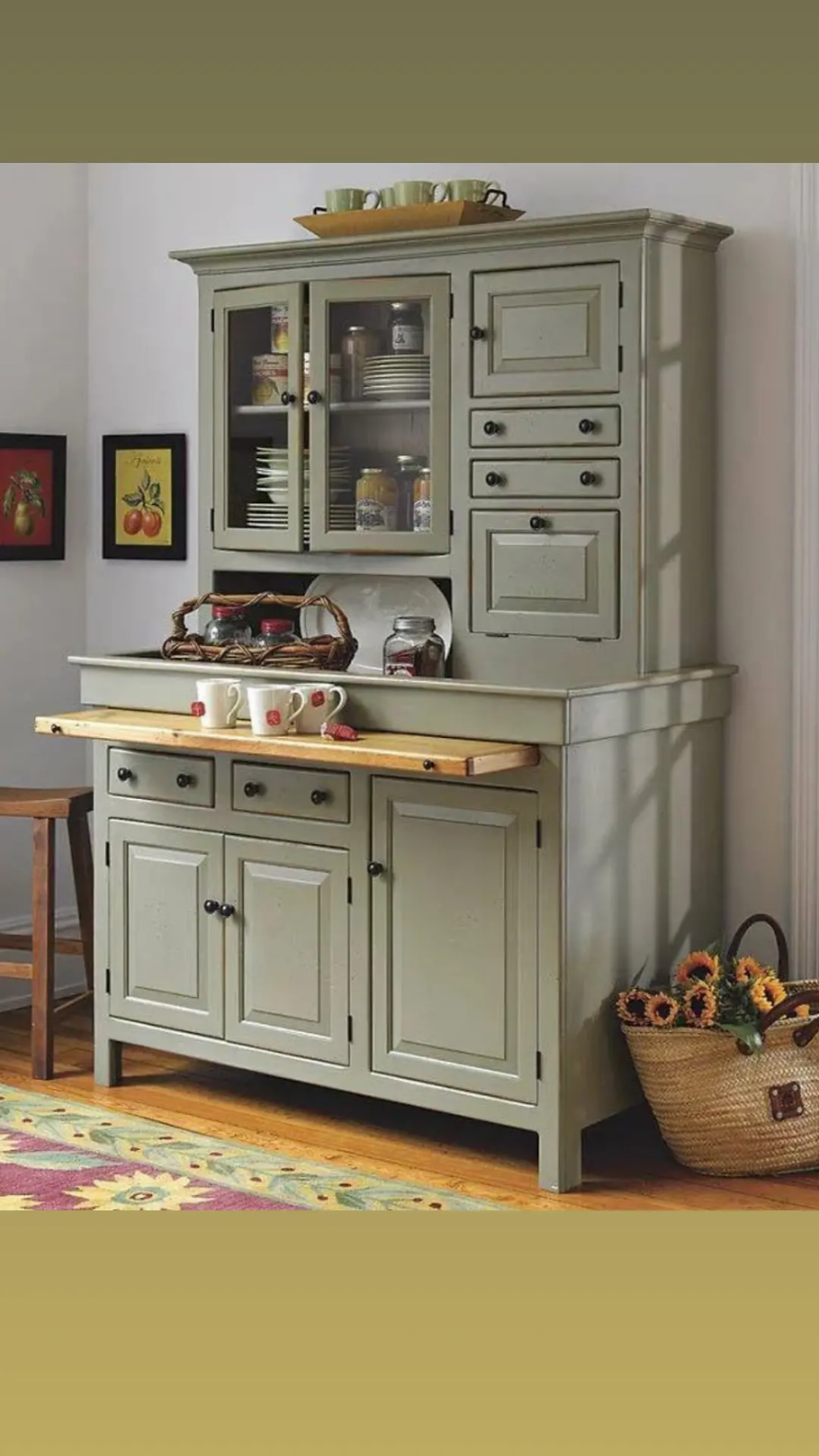 Буфет сервант кухонный в стиле Кантри