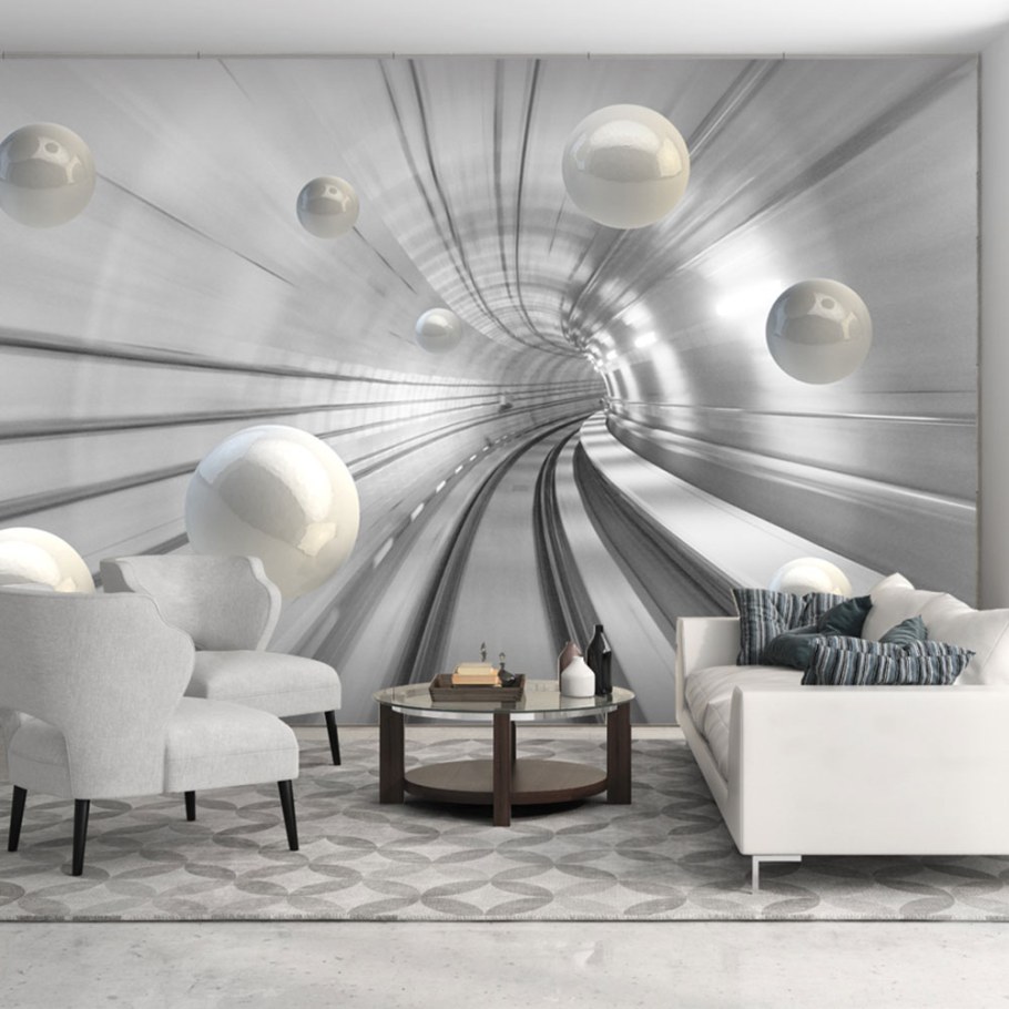 Фотообои абстракция в интерьере