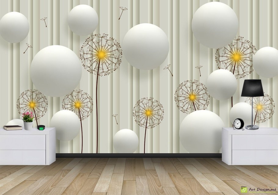 Одуванчики в интерьере