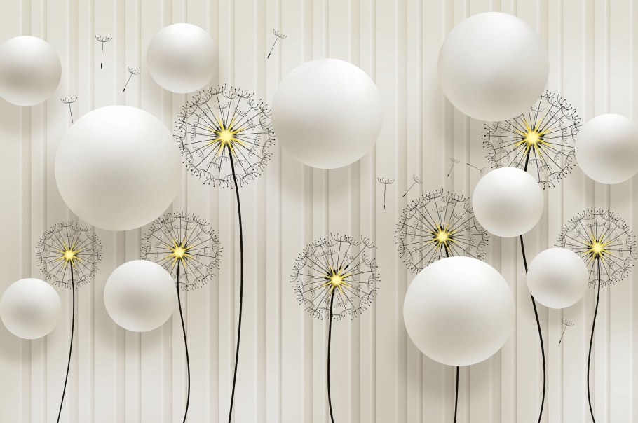 Фотообои Тула VIP одуванчики 392/260 16 листов Vostorg collection