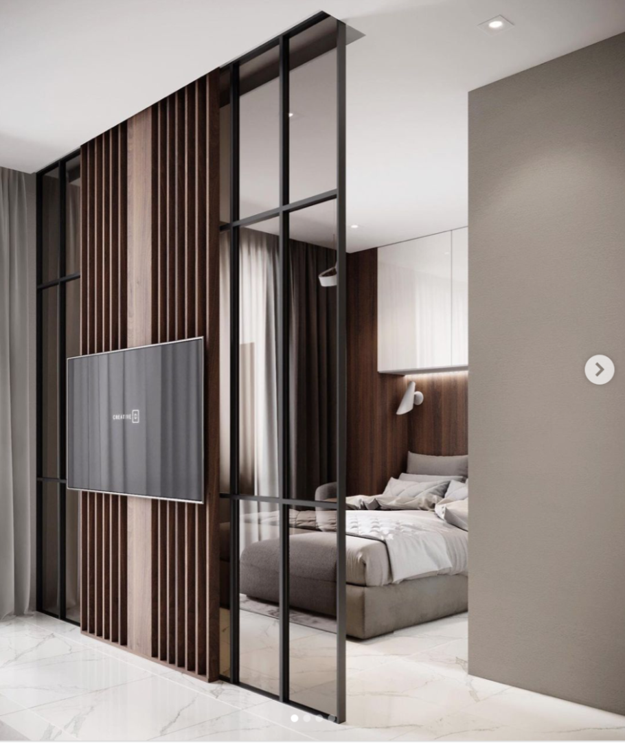 Двери купе с тонким профилем