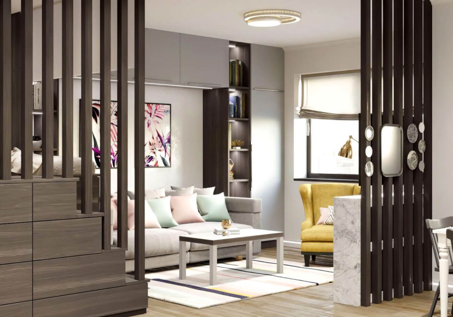 Деревянные перегородки для зонирования икеа