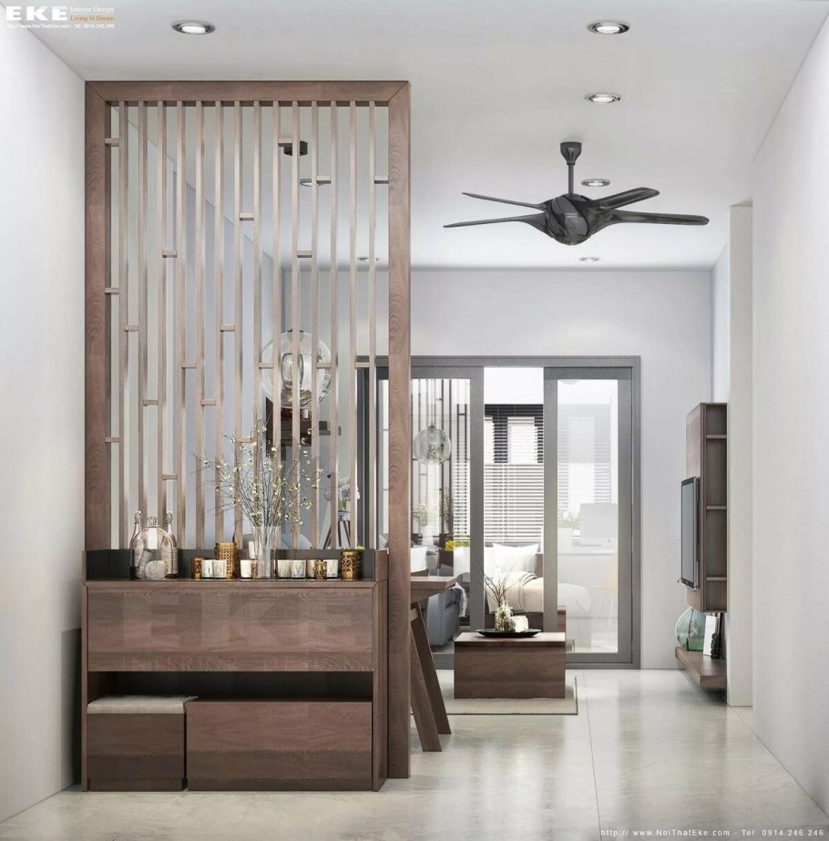 Стильная перегородка для зонирования