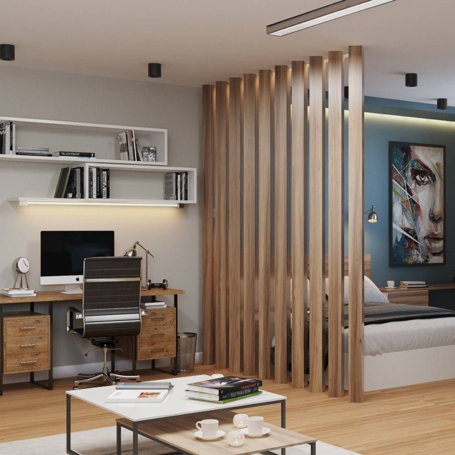 Зонирование в квартире перегородки