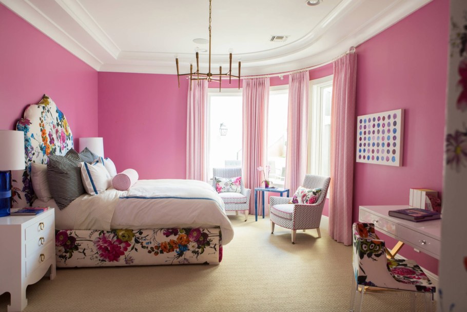 Комната для девочки розового цвета