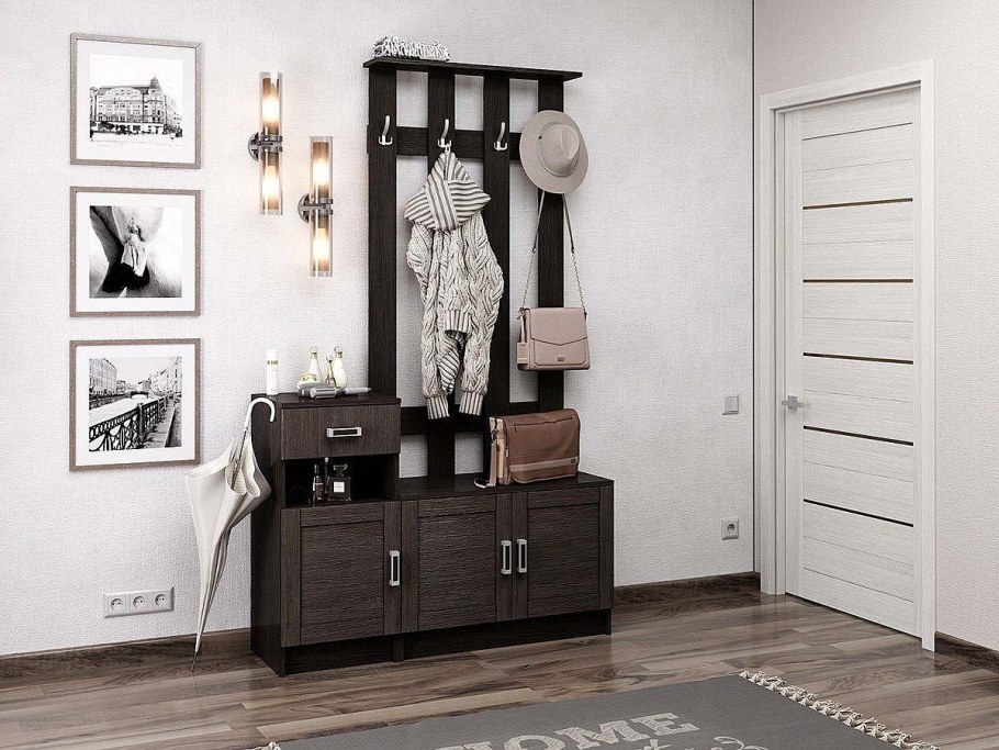 Прихожая лофт-01 Cappuccino Veralinga-венге