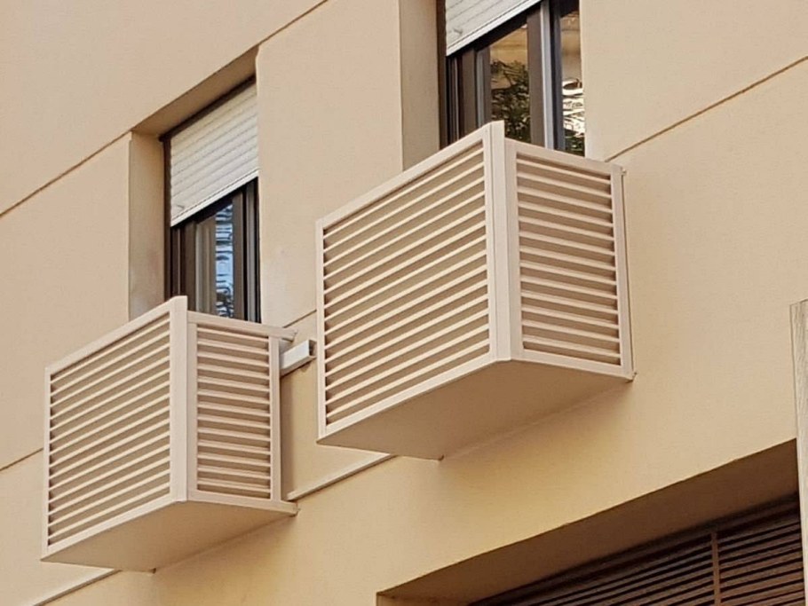 Решетки для кондиционеров на фасаде