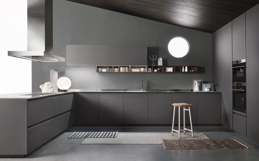 Серая кухня Модерн