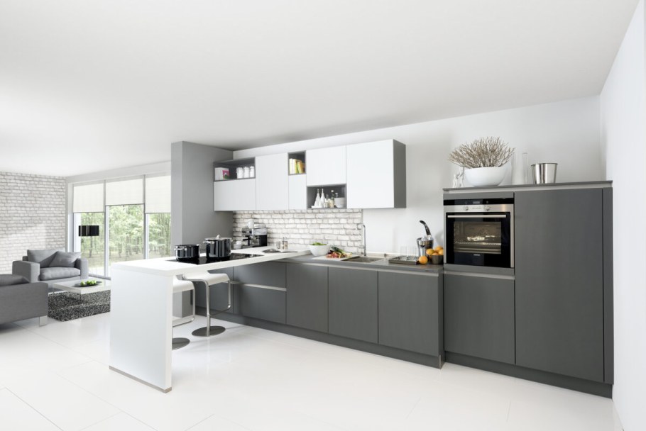 Нольте кухни серые