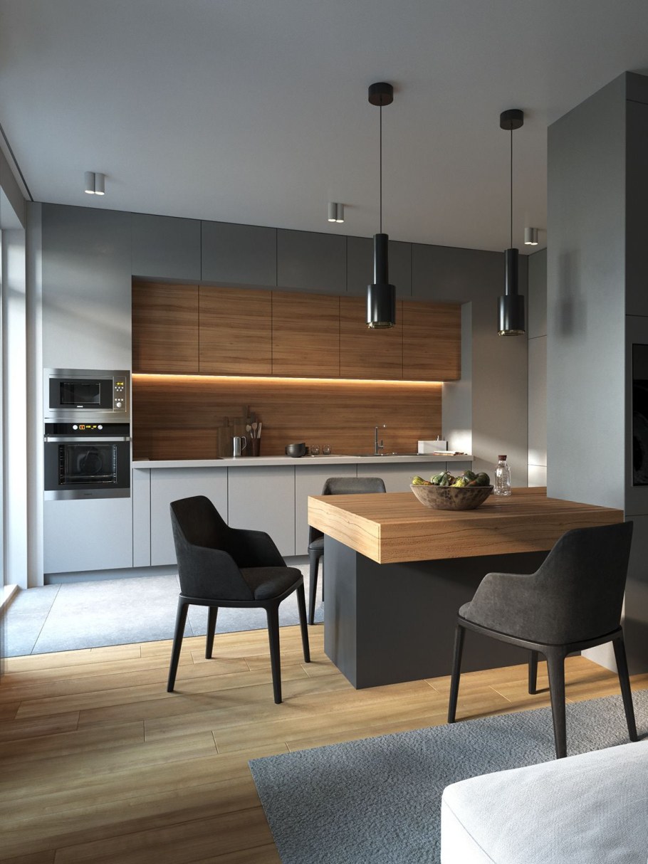 Современный кухонный интерьер