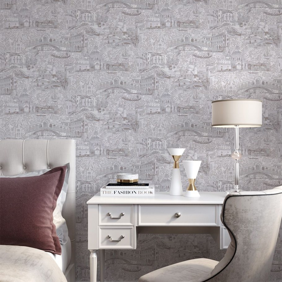 Обои флизелиновые Home Color Serra бежевые 1.06 м hc31051-21