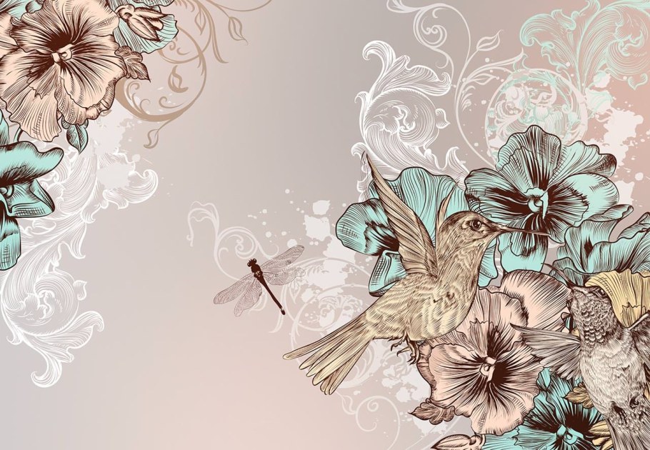 Обложка для ВК цветы Тиффани