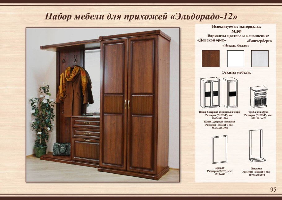 Макет шкафа в прихожую