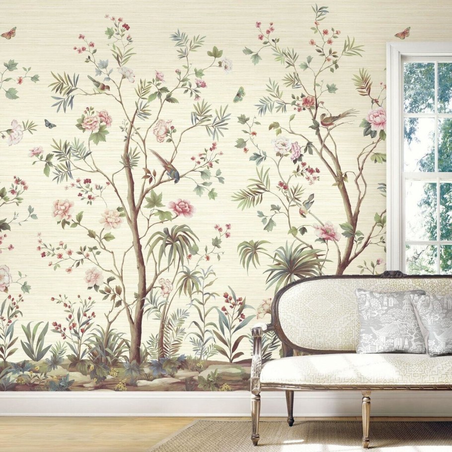 Обои с рисунком для стен в интерьере