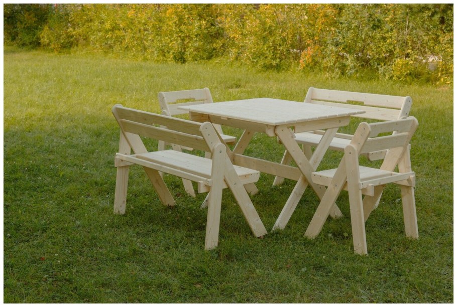 Стол садовый деревянный