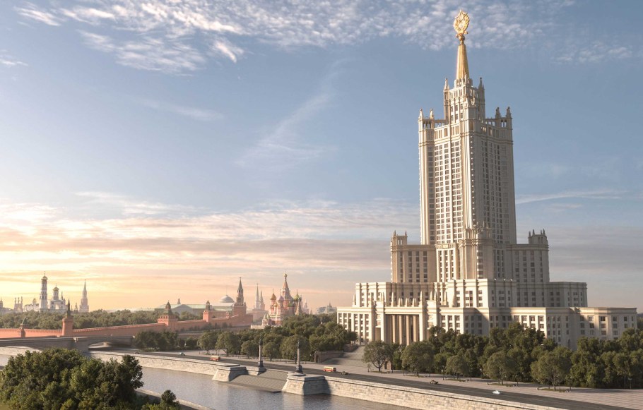 Сталинские высотки в Москве МГУ