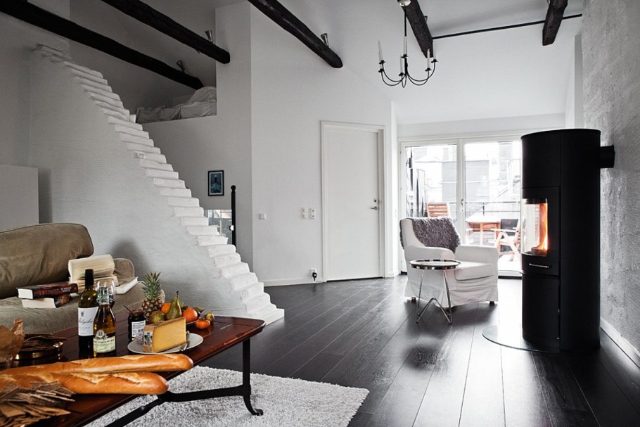 Белые стены в интерьере