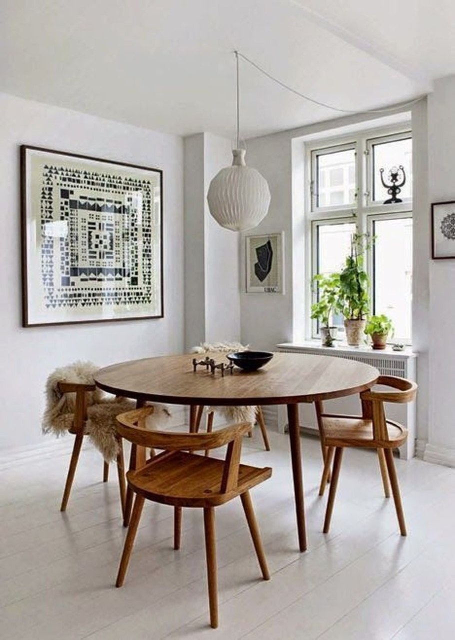 Стол обеденный круглый Сканди