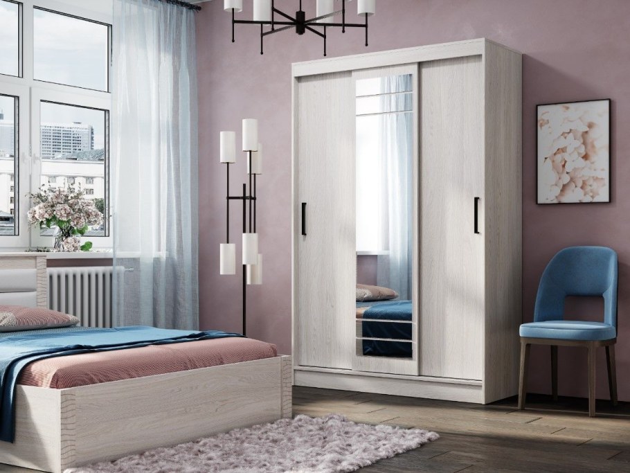 Шкаф-купе Тео ШКК-02 крафт/ белый