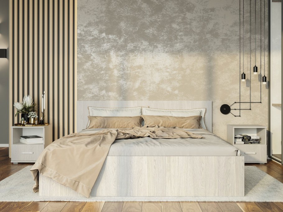 Кровать "Белла" кр-11 1,4м /(ясень белый)