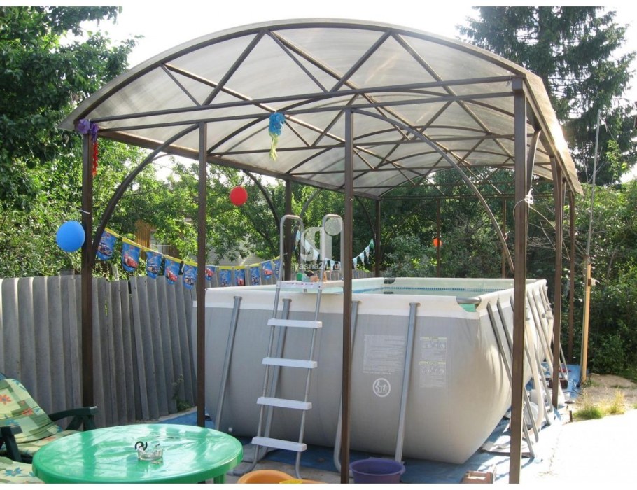 Крыша для каркасного бассейна