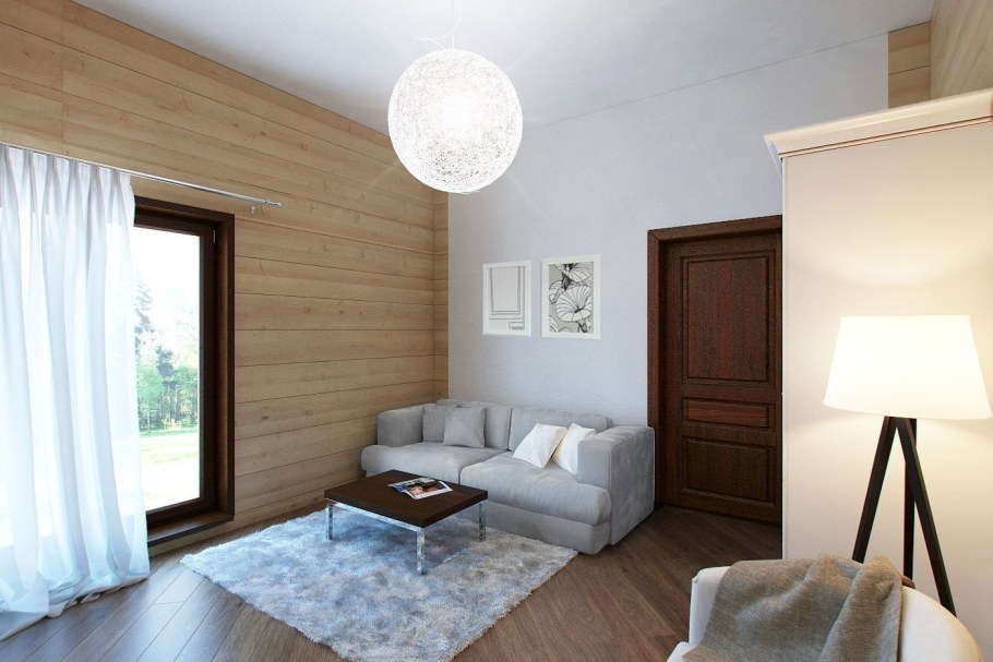 Имитация бруса внутри Тиккурила