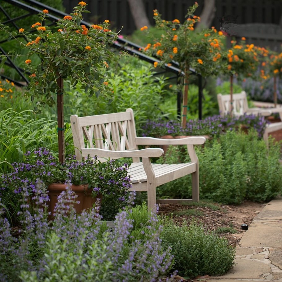 Скамейки в ландшафте