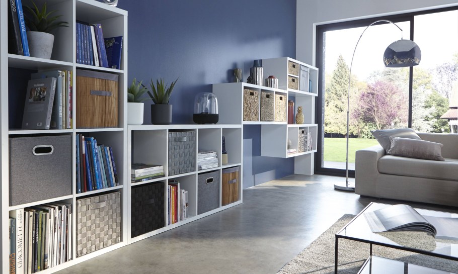 Стеллаж серый