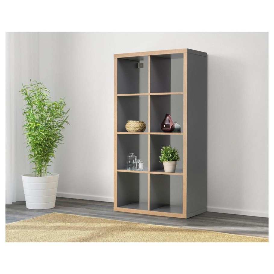 Икеа стеллаж каллакс серый