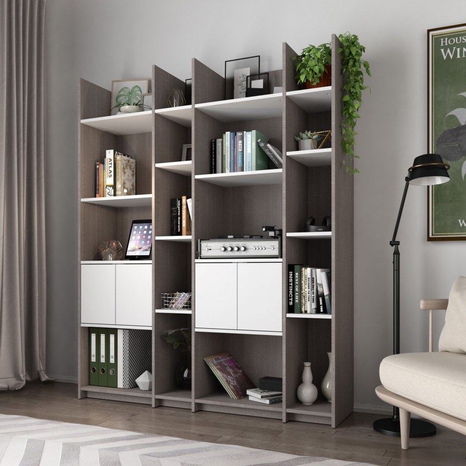 Стеллаж с дверцами