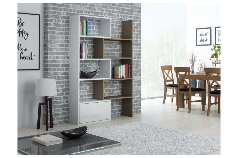 Стильные стеллажи в интерьере