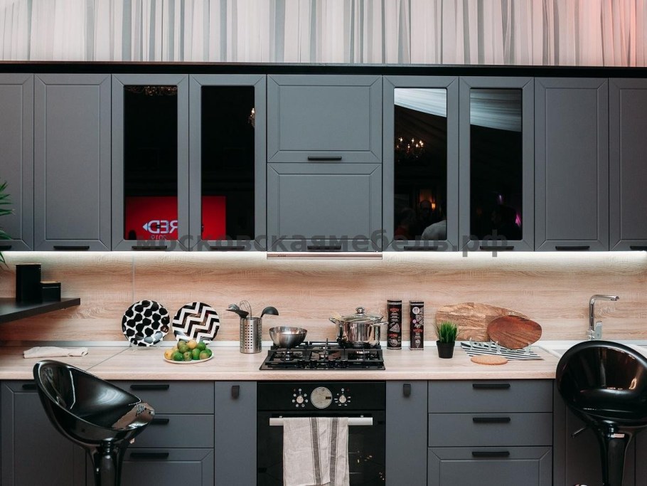 Кухня Глетчер маренго Силк