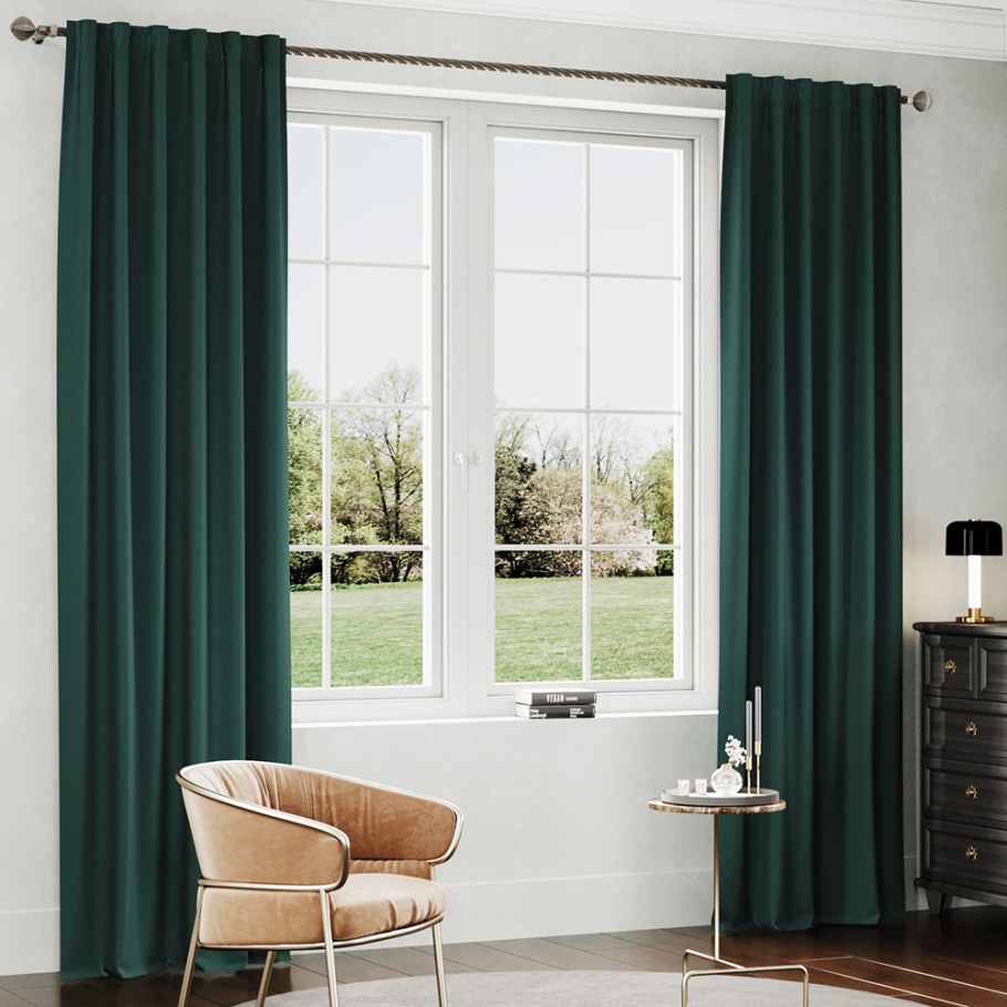 Шторы канвас в интерьере